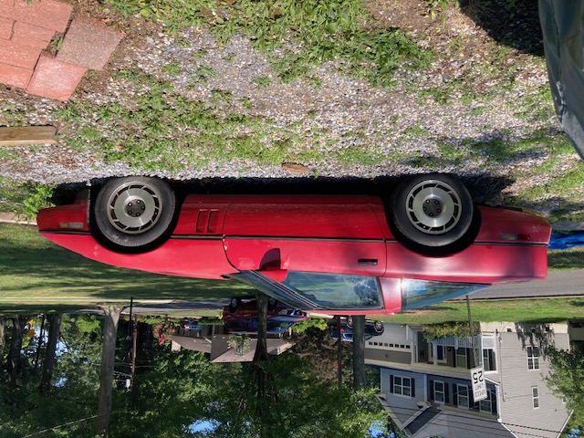 1987 Red Corvette